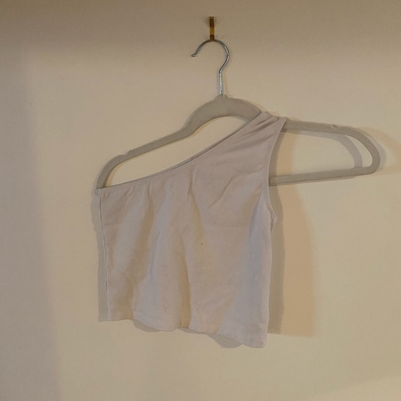 One shoulder crop top - Picture 2 of 3